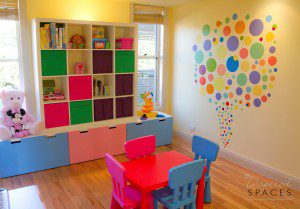 Bright colours appeal to children 