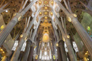 Sagrada Família, Basilica and Expiatory Church of the Holy Family (Basílica i Temple Expiatori de la Sagrada Família) ( UNESCO World Heritage Site). Barcelona, Catalonia, Spain.
