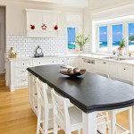 Timber casement windows in a Hamptons inspired kitchen